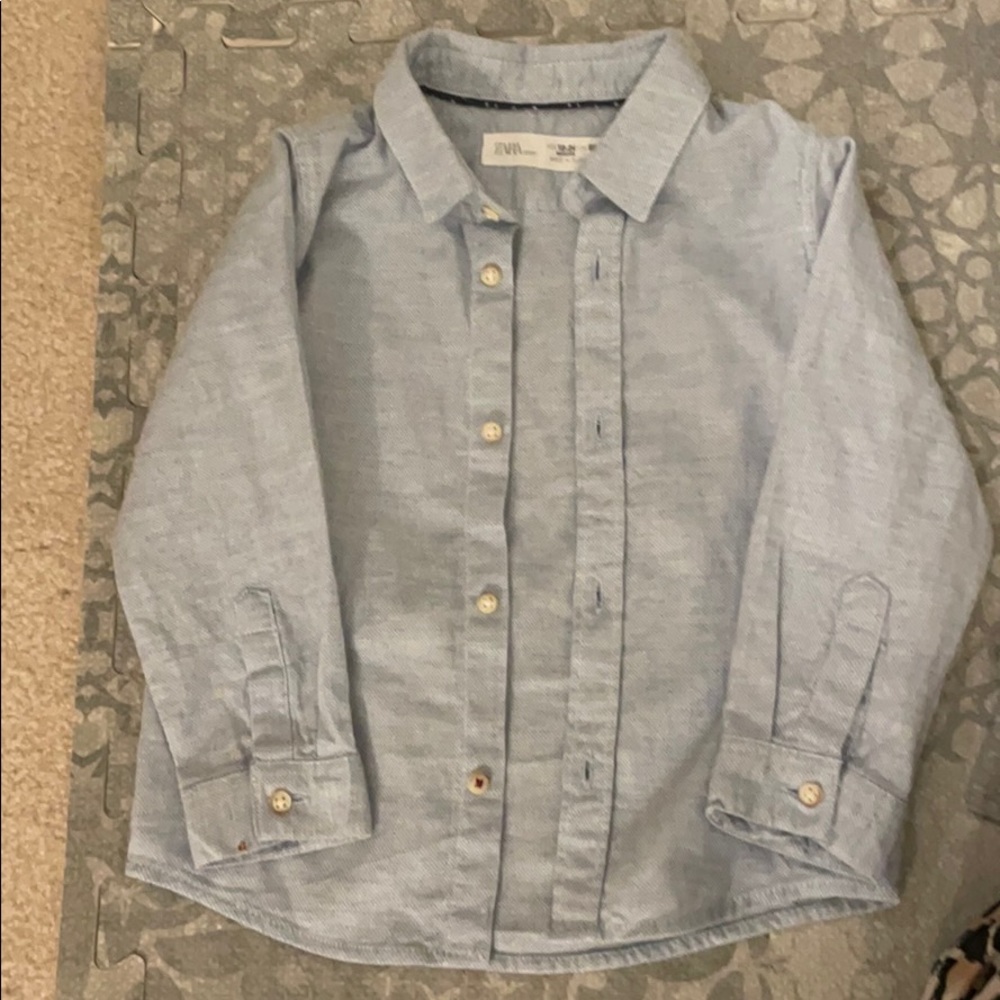 Zara toddler boy button down
